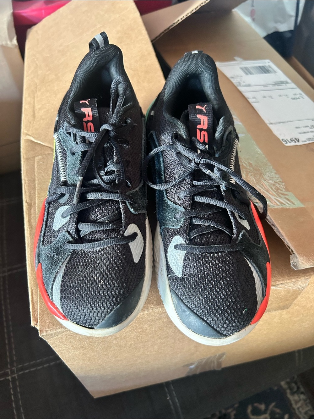 Puma Black and Red Men's Running Sneakers